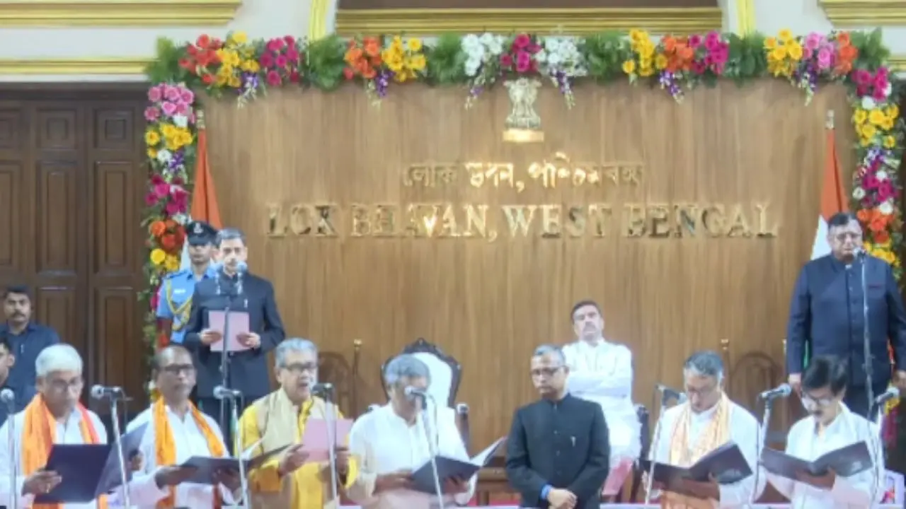 West Bengal cabinet expansion: 35 BJP MLAs sworn in as Ministers under CM Suvendu Adhikari 35 BJP MLAs sworn in as ministers in West Bengal cabinet expansion led by Suvendu Adhikari. File Pic